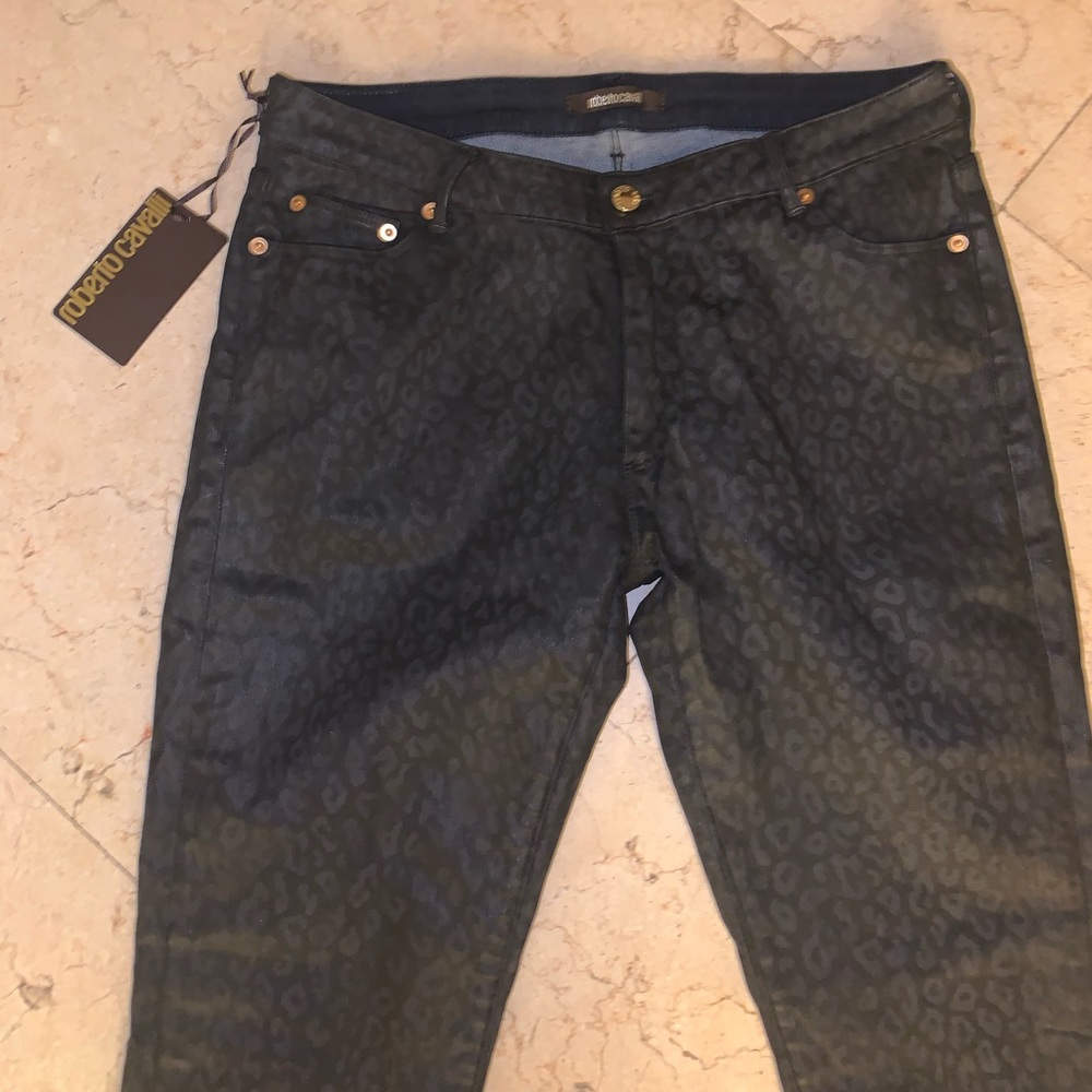 Roberto Cavalli Leopard Jeans